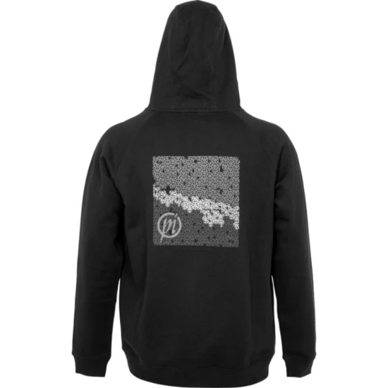 \Hanorac PRESTON Black French Terry Hoodie, Marimea L
